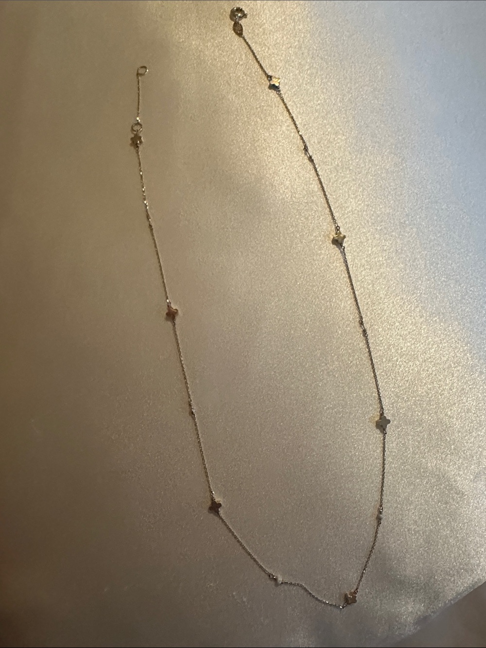 ✨14K Gold Delicate Gold Star Station Necklace✨